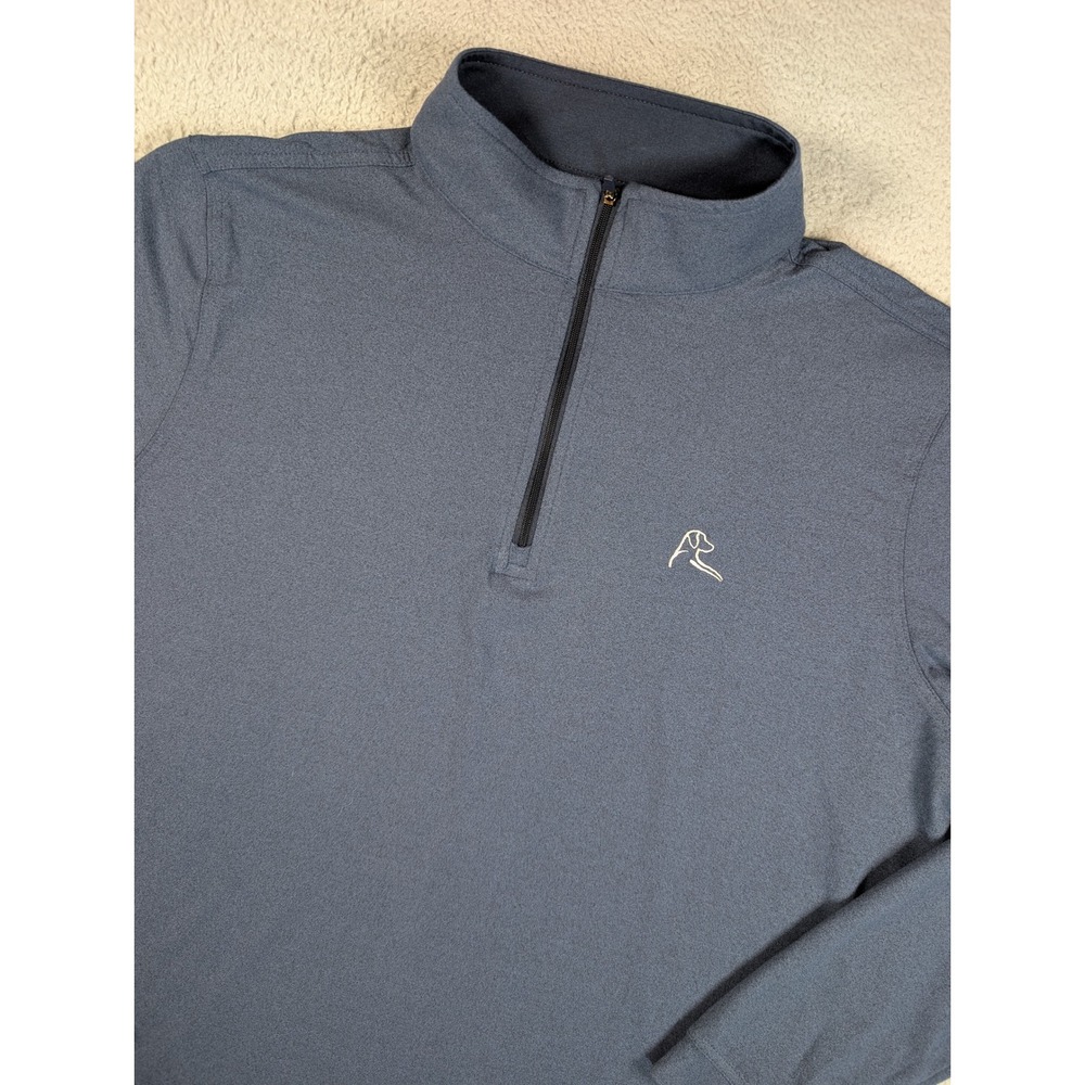 Rhoback Mens Blue Heather Performance Quarter Zip Pullover MQZP0001-0001-N0004 M